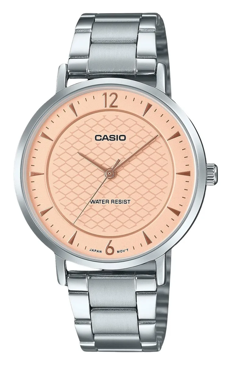 CASIO CASIO LTP-VT04D-4A Salmon Dial Quartz Watch 34.00 mm — product photo