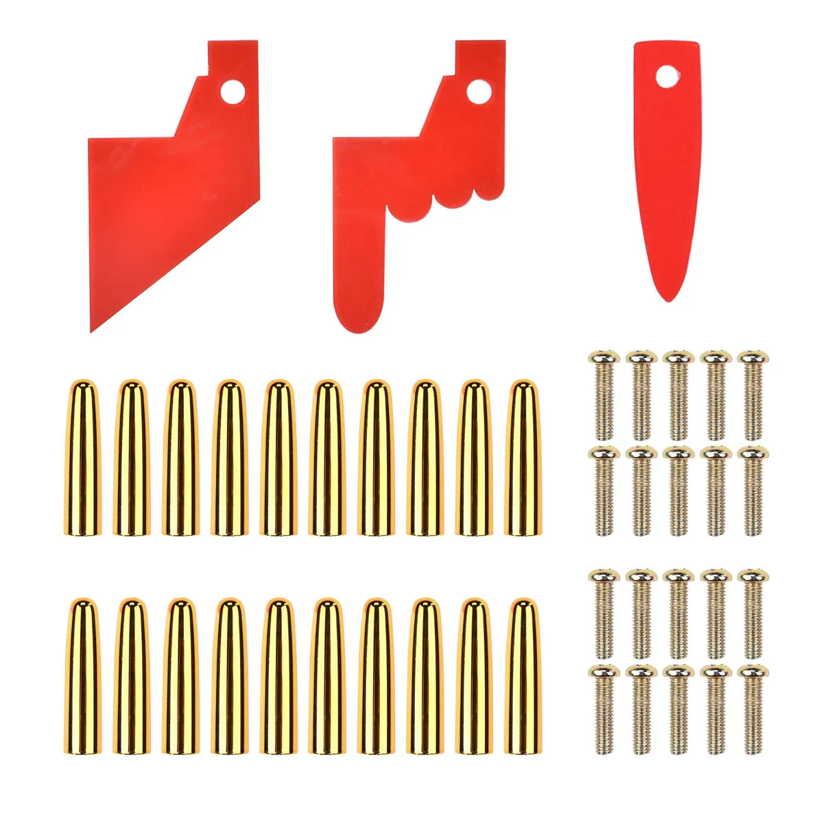 Yescom USA, Inc. Yescom USA, Inc. 35PAR007-20SET-15 WinSpin Gold Pegs Red Pointer Replacement Kit 20 Pegs 20 Nuts 3 Pointers — product photo