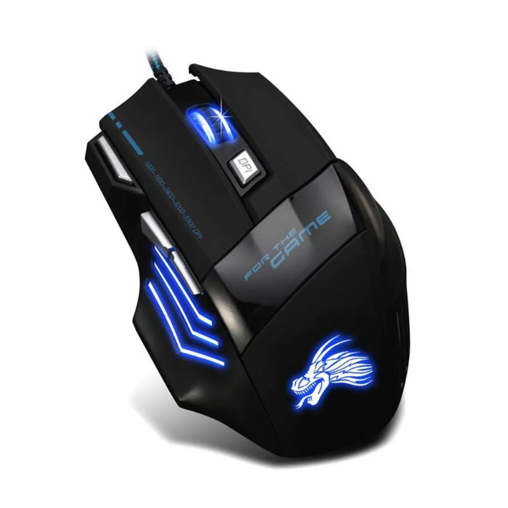 IHDAPP IHDAPP Wired Gaming Mouse 5500 DPI 7 Buttons Black — product photo