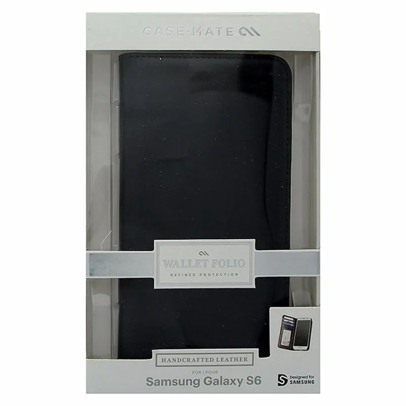 Case-Mate Case-Mate Leather Wallet Folio Samsung Galaxy S6 Black — product photo