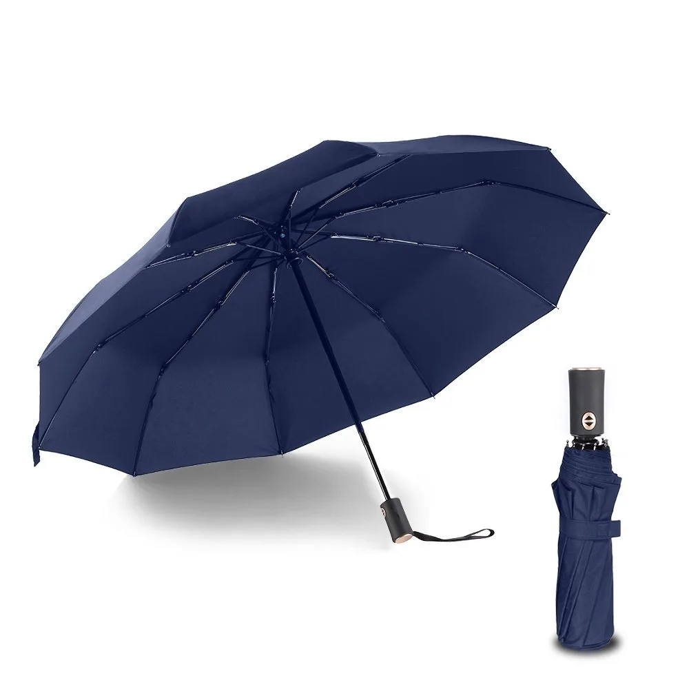 Werleo Werleo 10 Ribs Auto Open Close Patio Umbrella Blue — product photo