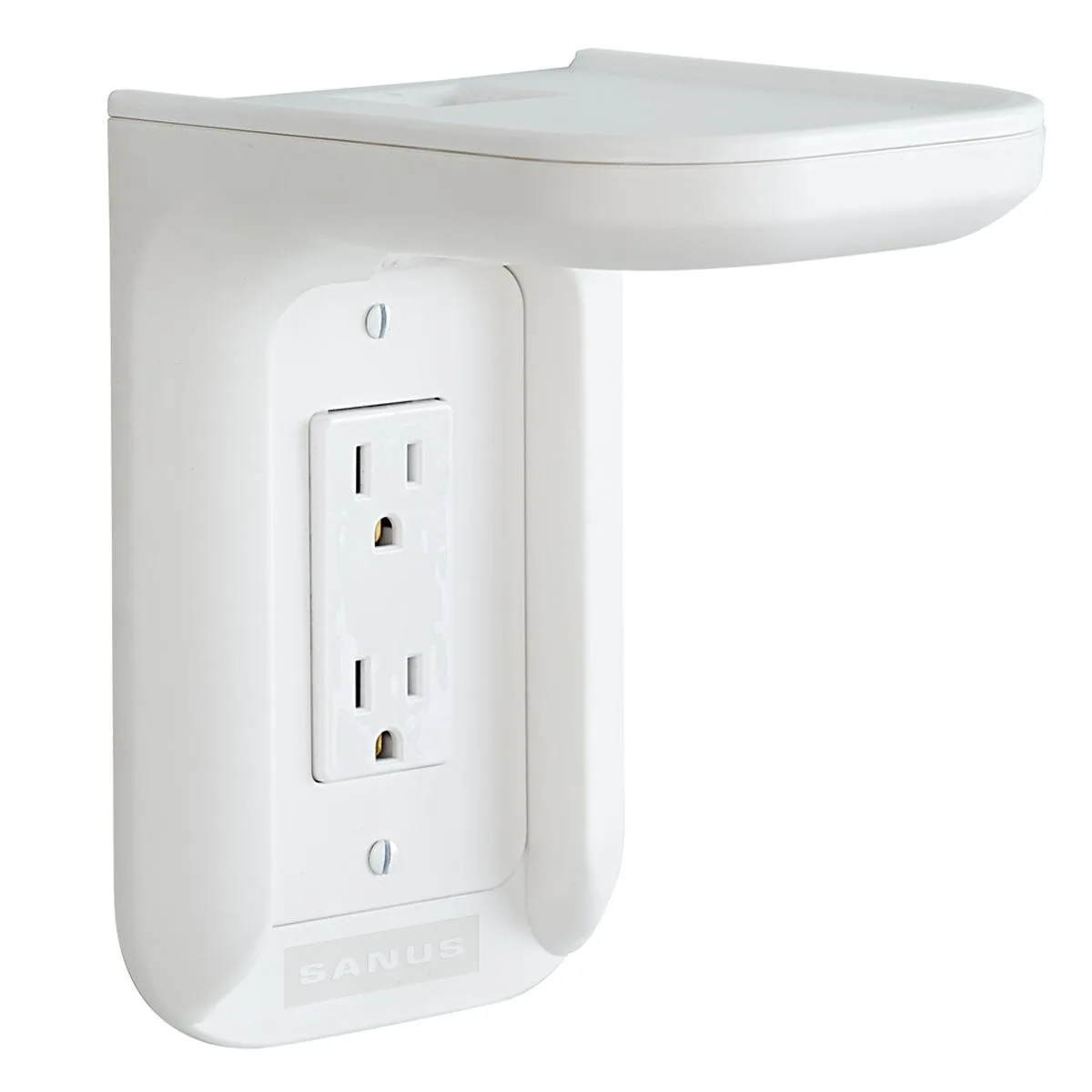 SANUS SYSTEMS SANUS SYSTEMS WSOS1W1 Outlet Shelf for Sonos One PLAY:1 Boost 10 lbs home entertainment — product photo