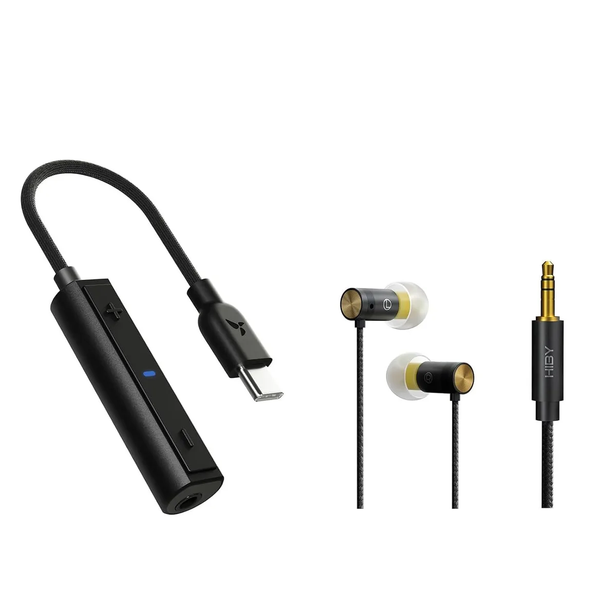 LORDWORLD LORDWORLD HiByDigital D1 USB-C DAC & Yves IEM bundle — product photo