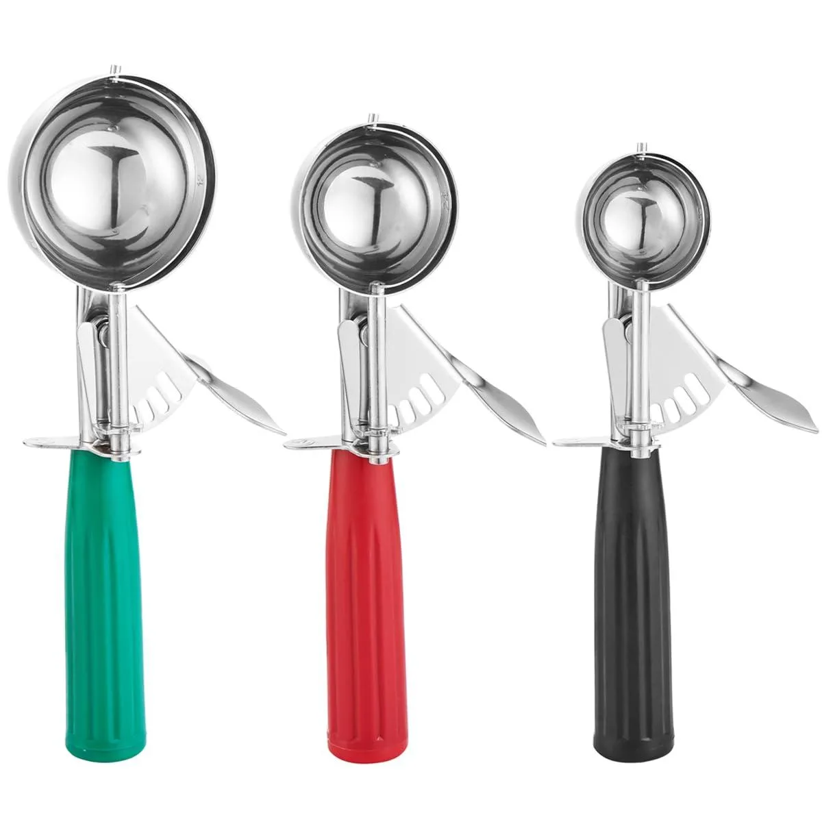 OXO Cookie Scoop Set 3-Piece Large Medium Small 18/8 Stainless Steel — product photo