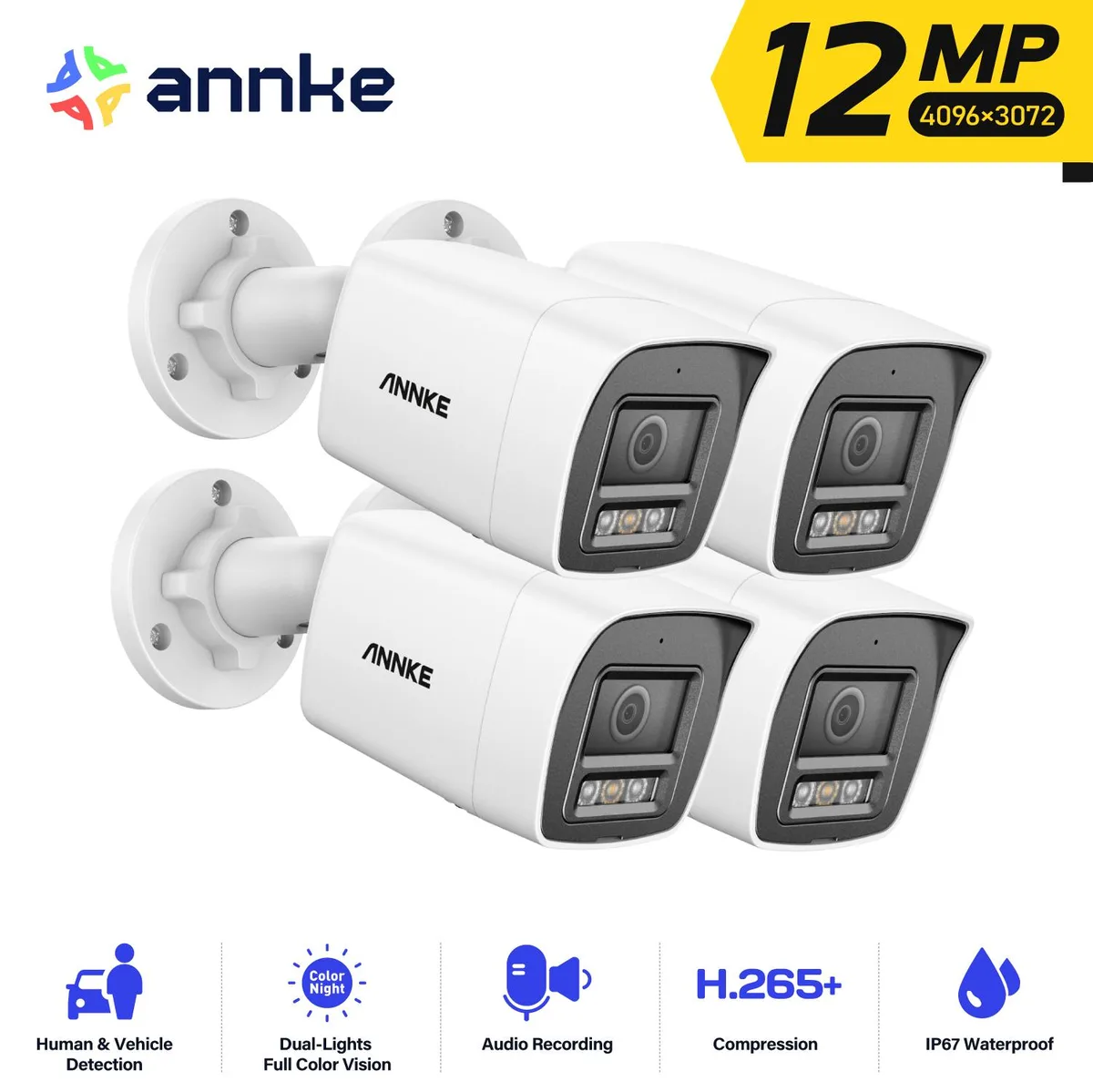 Annke Annke 12MP 4-Camera PoE Surveillance Security System — product photo