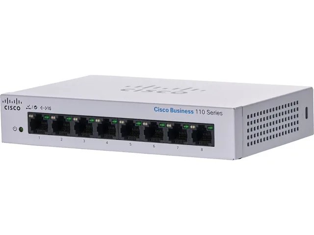 Cisco Systems, Inc. Cisco Systems, Inc. CBS110-8T-D-NA 8-port Gigabit network switch — product photo