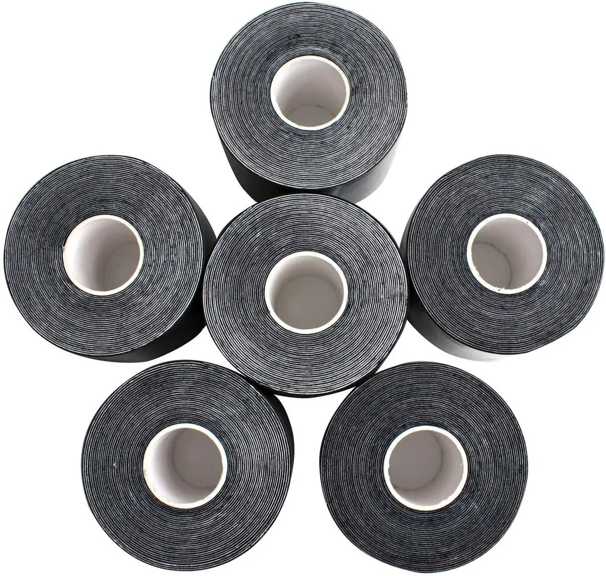 COMOmed COMOmed Kinesiology Tape Black 2 in x 16.5 ft 6 Rolls — product photo