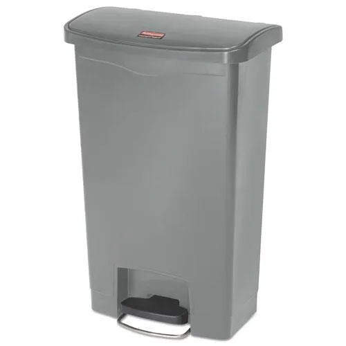 Rubbermaid Rubbermaid FG1883602 Slim Jim Step-On Container 13 gal Gray — product photo