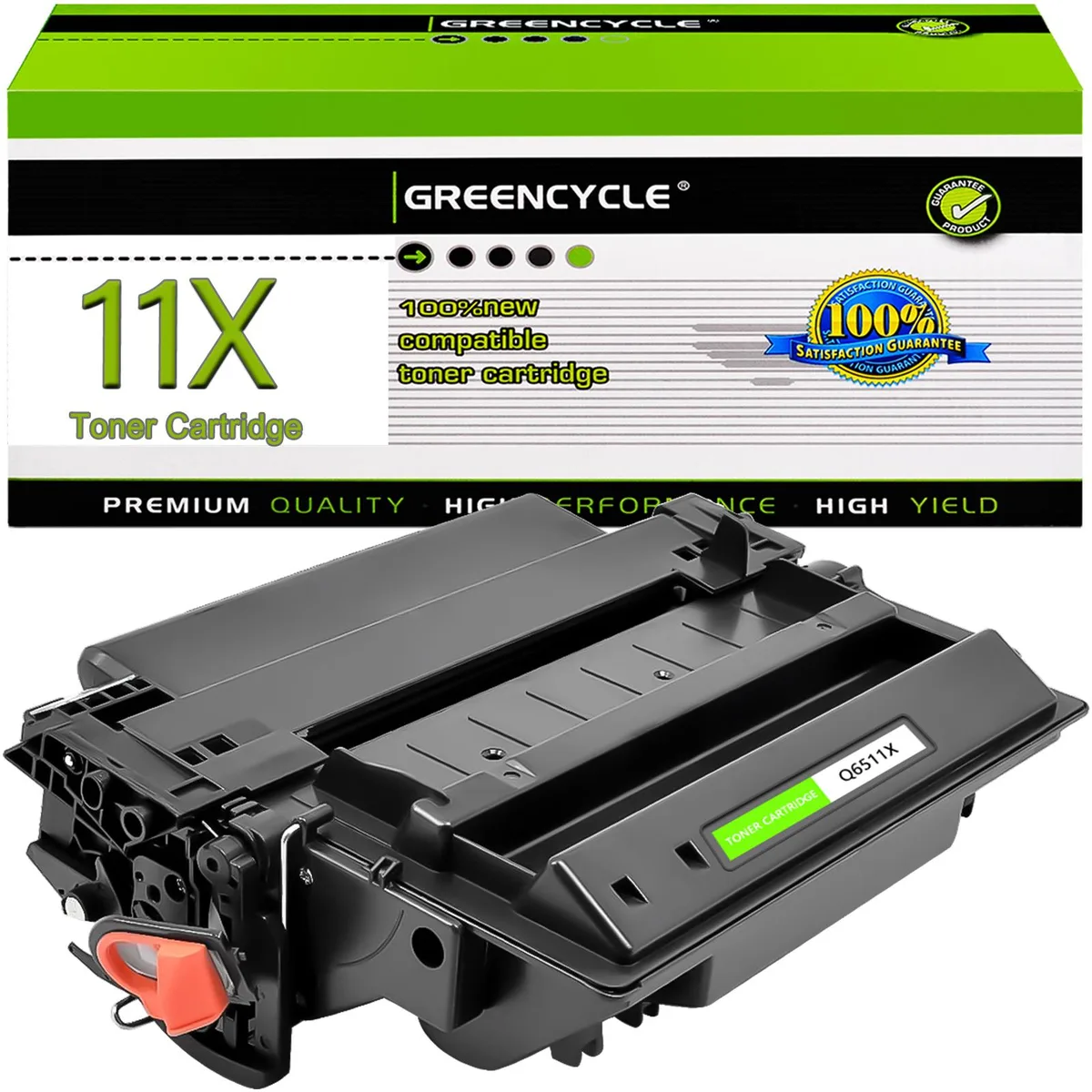 GREENCYCLE GREENCYCLE Q6511X High-Yield Toner Cartridge Black 12000 Pages — product photo