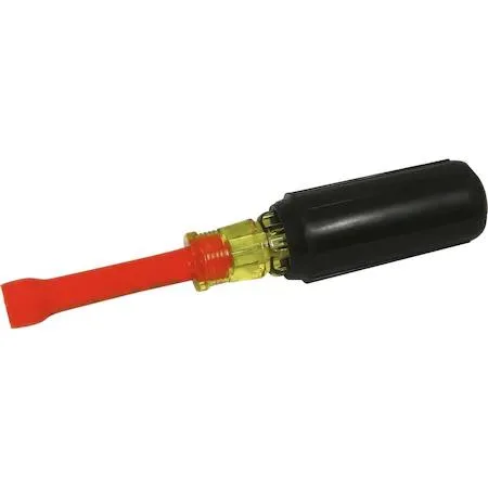 Gray Tools 11/32 inch insulated nut driver with orange and yellow cushioned handle