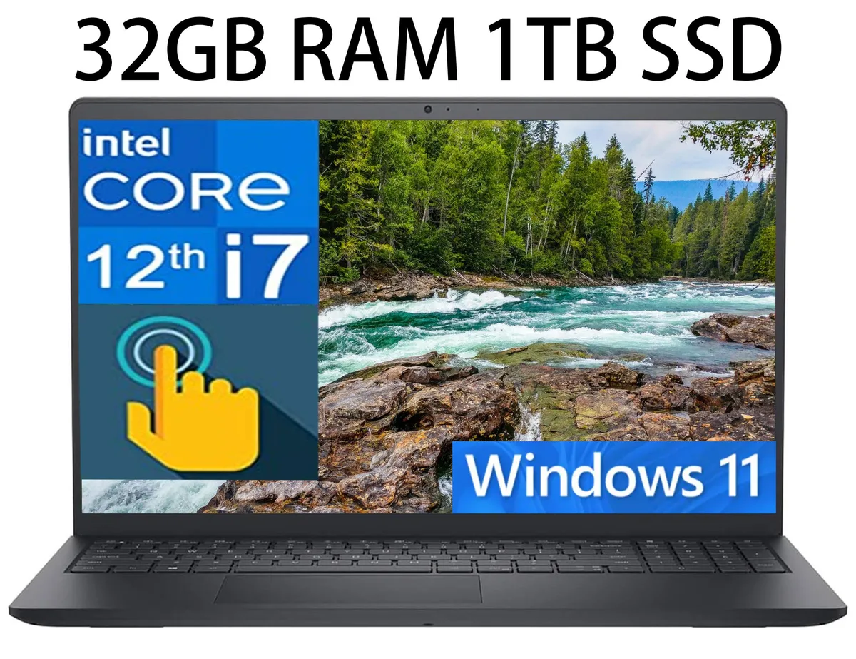 DELL DELL Inspiron 15 3520 15.6" FHD Touchscreen i7-1255U 32GB 1TB SSD Windows 11 Home — product photo
