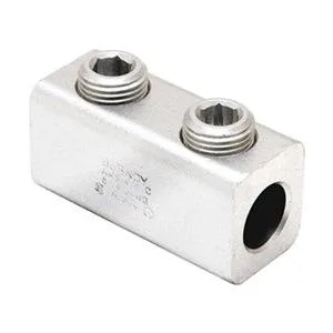 Aluminium splice reducer, slotted head, dual-rated for copper and aluminium conductors