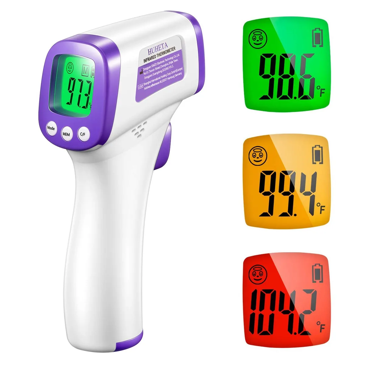  HUHETA Infrared Thermometer Purple — product photo