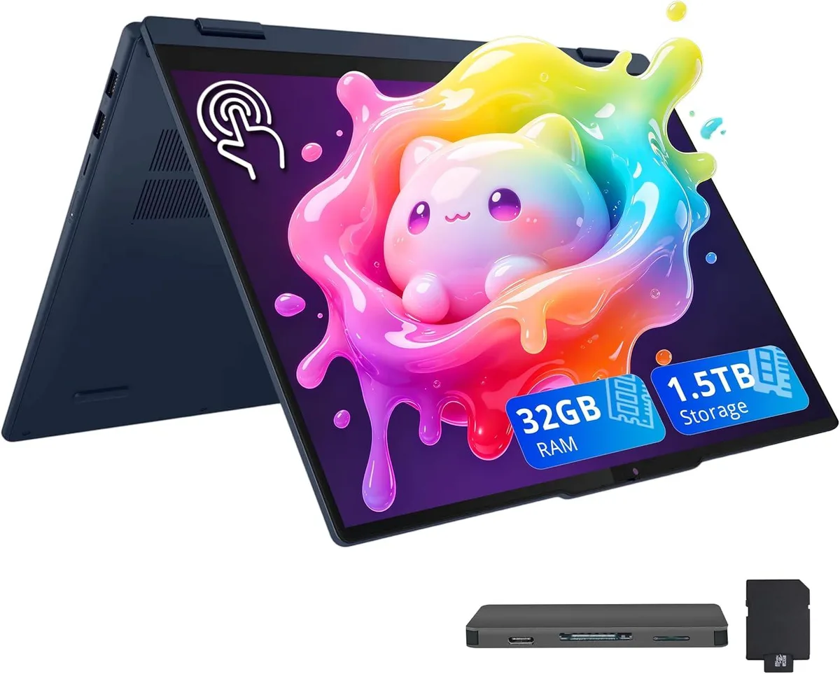 Lenovo Lenovo IdeaPad 5 2-in-1 Laptop Intel Core Ultra 7 255U 32GB DDR5 1.5TB Blue — product photo
