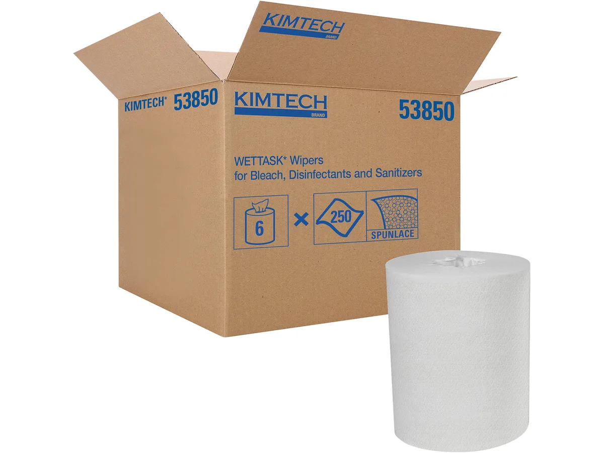 Kimberly-Clark Professional Kimberly-Clark Professional 53850 WetTask Refill Rolls 250 cleaning wipes 5.8x9 in — product photo
