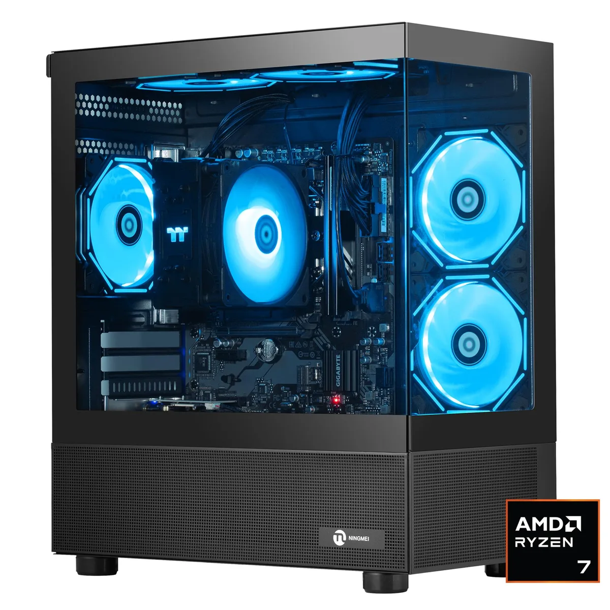 NINGMEI NINGMEI Gaming PC Ryzen 7 5700G 16GB DDR4 1TB NVME 550W Black — product photo
