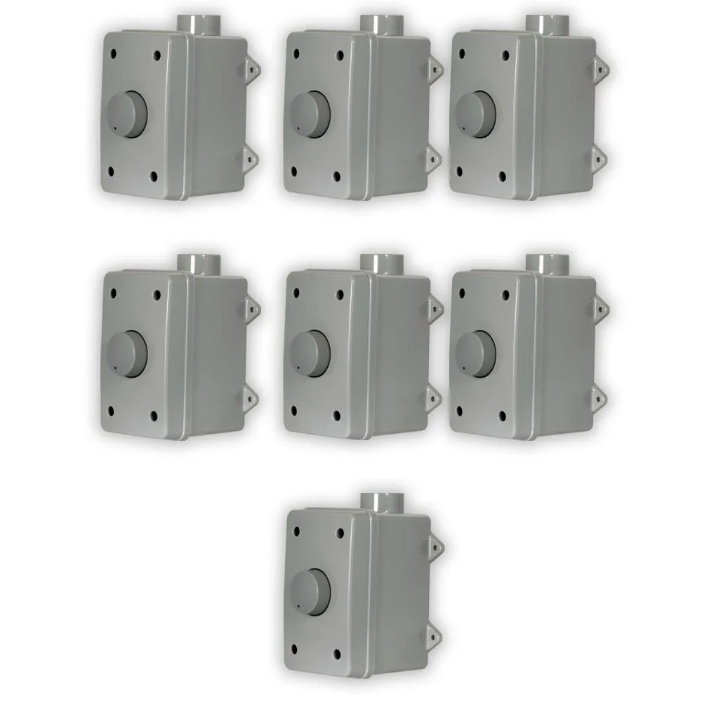 Goldwood Sound, Inc. Goldwood Sound, Inc. Acoustic Audio AAOVCD-G Outdoor Volume Control 7 Piece Set Grey Weatherproof — product photo