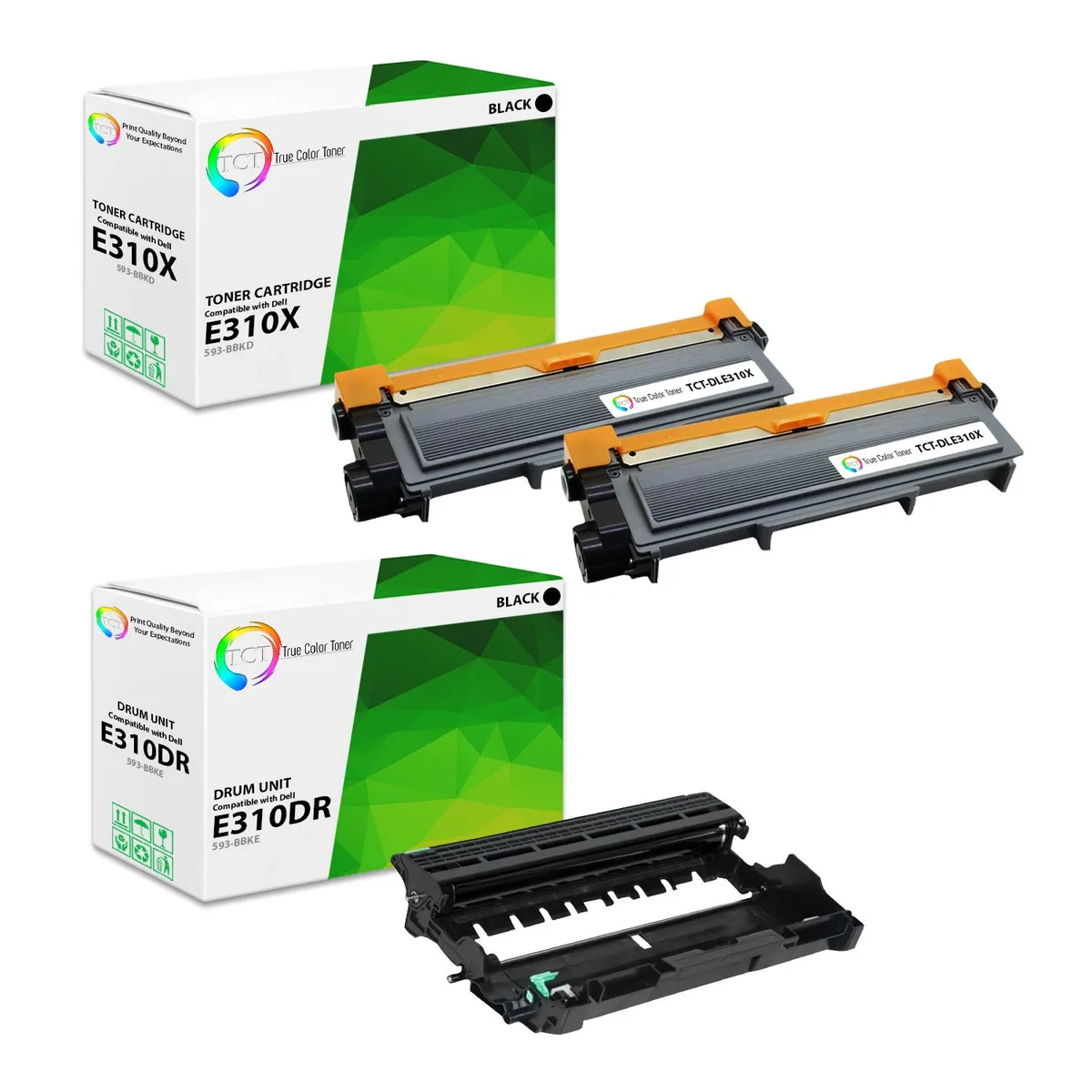 True Color Toner True Color Toner E310 Drum &amp; Toner 3 Pack toner cartridge — product photo