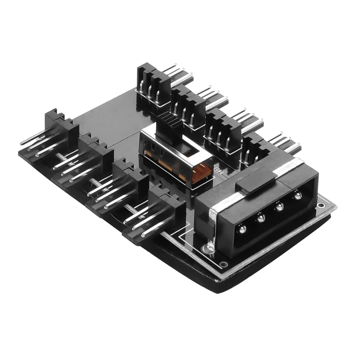 Vszerda Vszerda 3 Pin Chassis Fan Hub 1 to 8 IDE 4Pin internal power cable — product photo