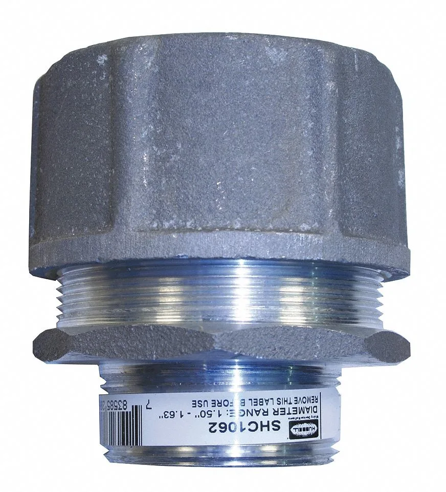 Hubbell Incorporated Hubbell Incorporated SHC1062 Cord Connector 1-1/2 in Straight White — product photo