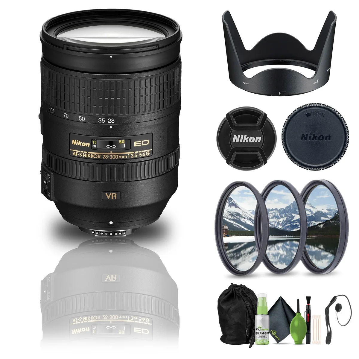 Nikon Inc Nikon Inc AF-S NIKKOR 28-300mm f/3.5-5.6G ED VR (2191) camera lens — product photo