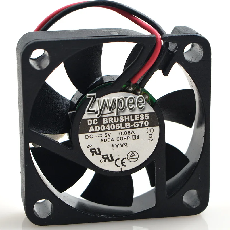 Zyvpee Zyvpee ADDA AD0405MB-G70 40*10mm 5V 0.11A 2-pin case fan — product photo