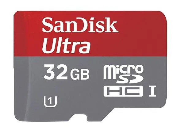 SanDisk SanDisk Ultra 32GB microSDHC UHS-1 30MB/s Class 10 SDSDQUA-032G-U46A memory card — product photo