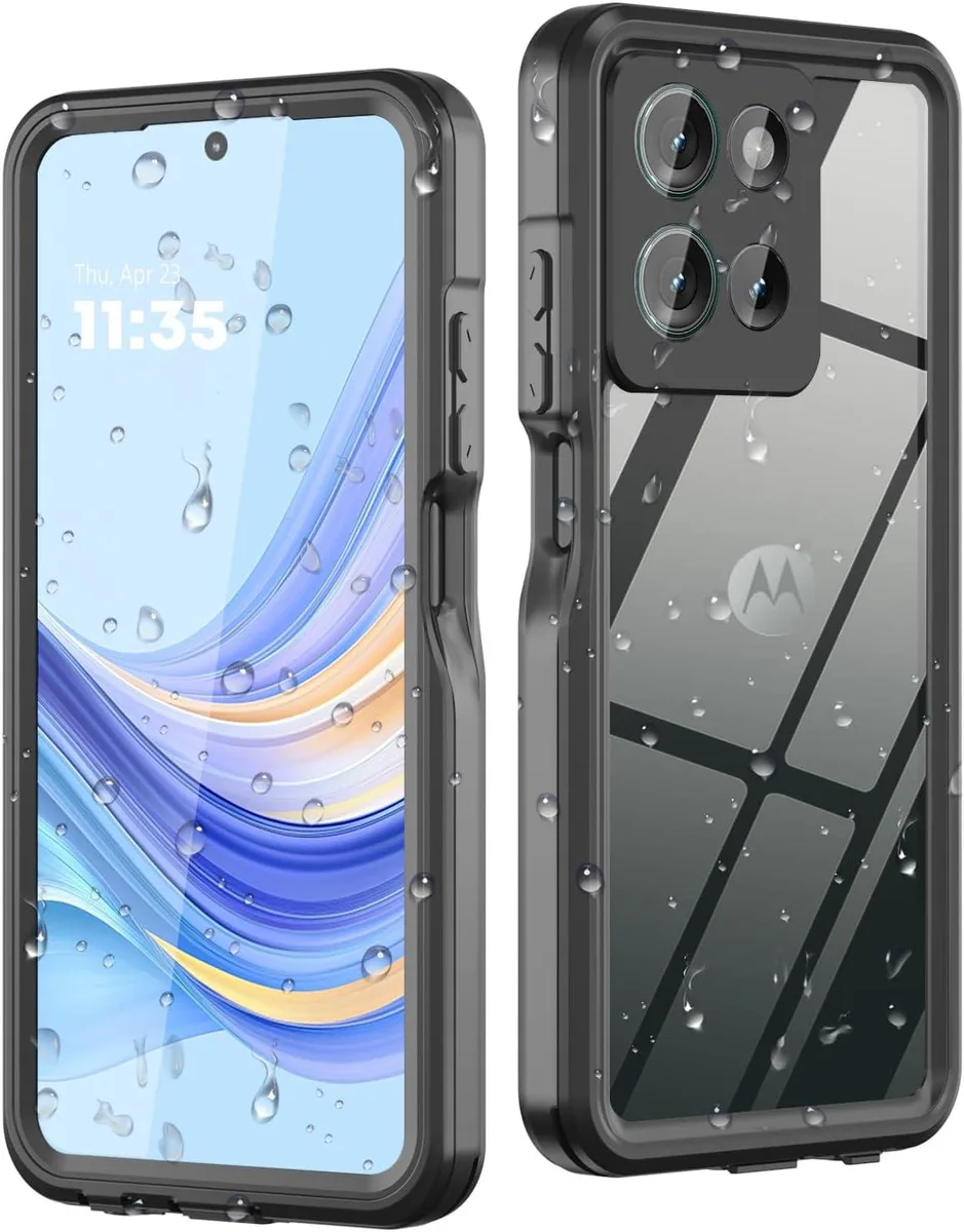 Transcend Transcend Case for Moto G 5G 2025 Waterproof Shockproof Dustproof IP68 Black — product photo