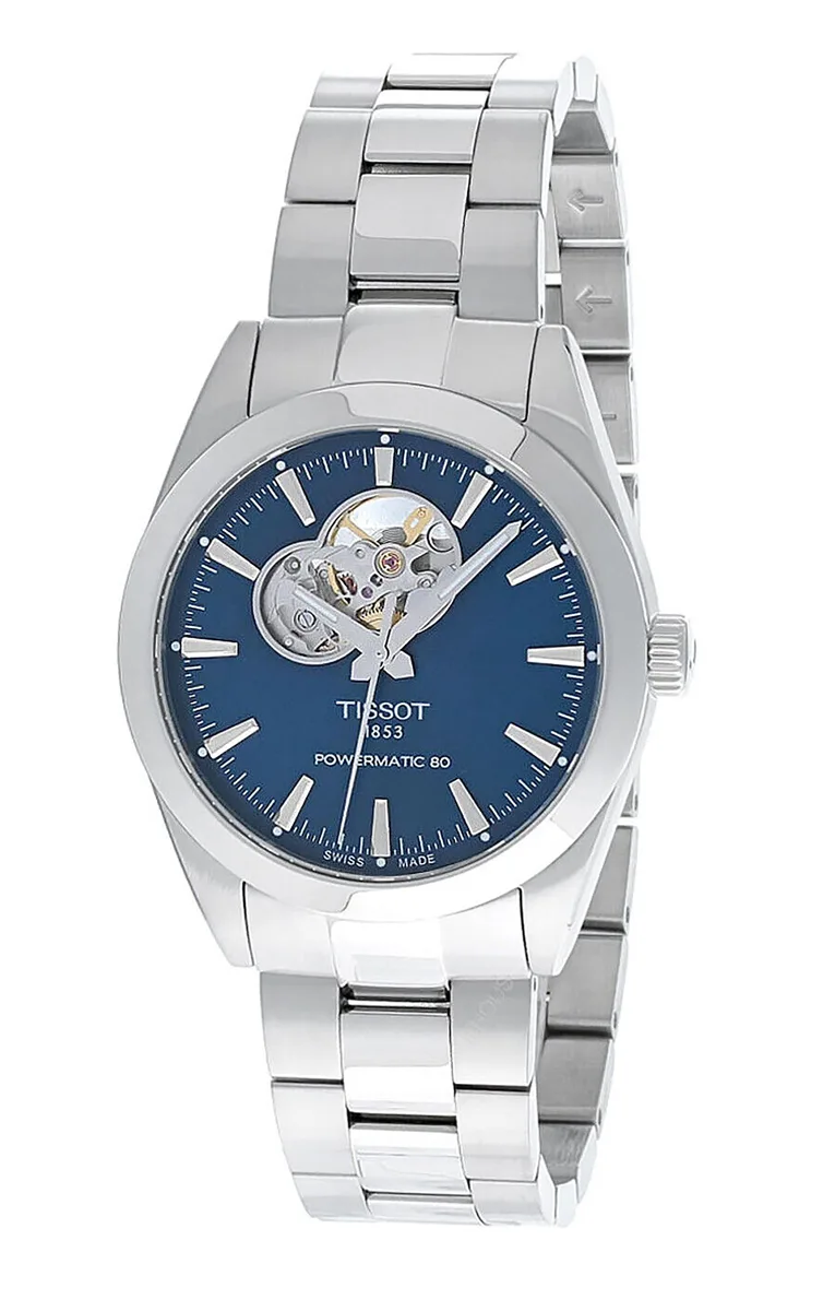 Tissot Tissot T-Classic Powermatic 80 Open Heart Blue Dial 40.00 mm Automatic Watch — product photo