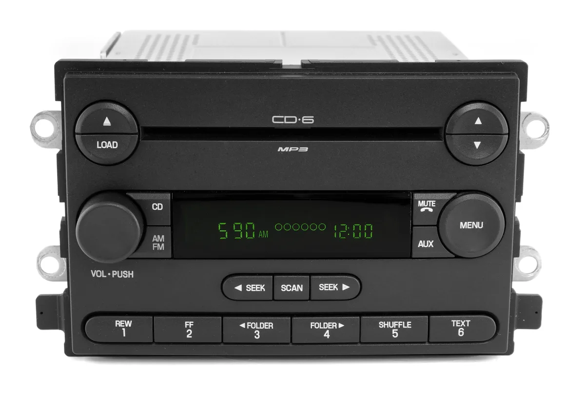 1 Factory Radio 1 Factory Radio 6L3T-18C815-FD AM FM 6 CD Receiver 2005-2006 Ford F-150 — product photo
