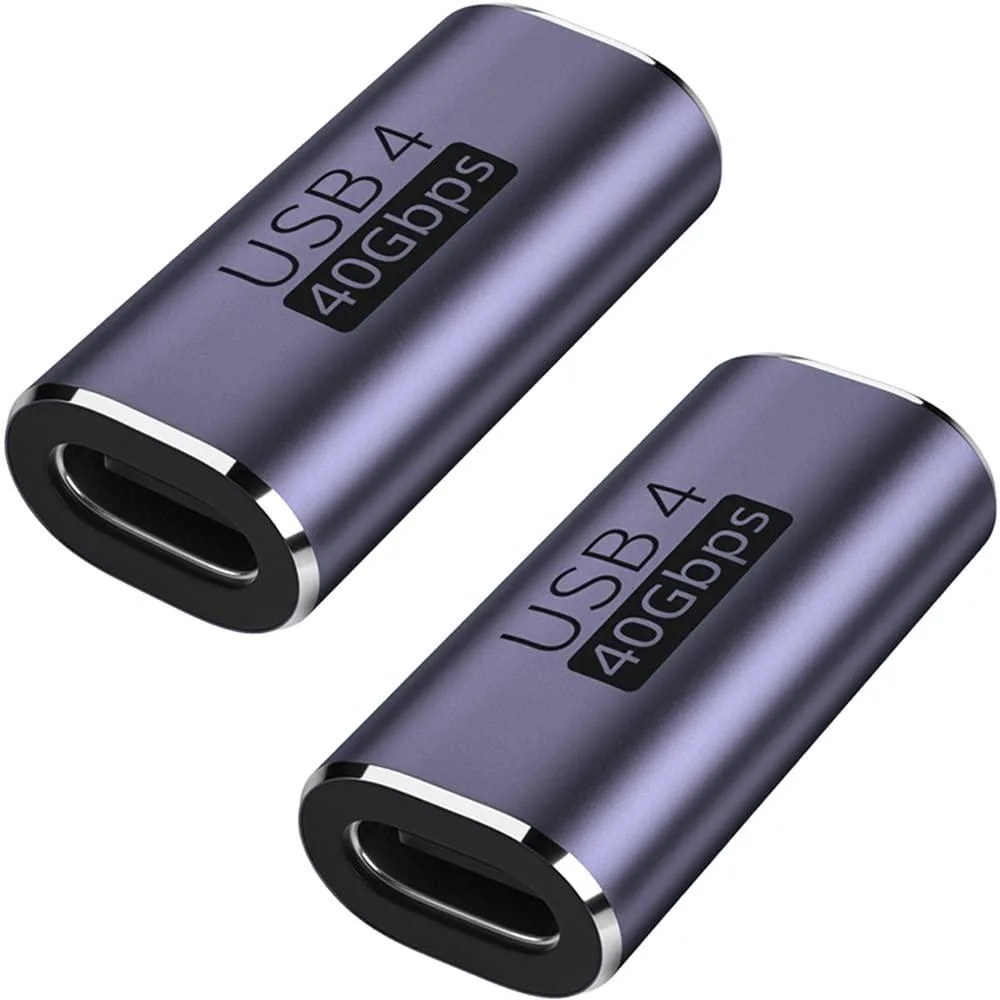BUCIER BUCIER USB C Coupler 2 Pack Purple 40Gbps 100W 8K@60Hz — product photo