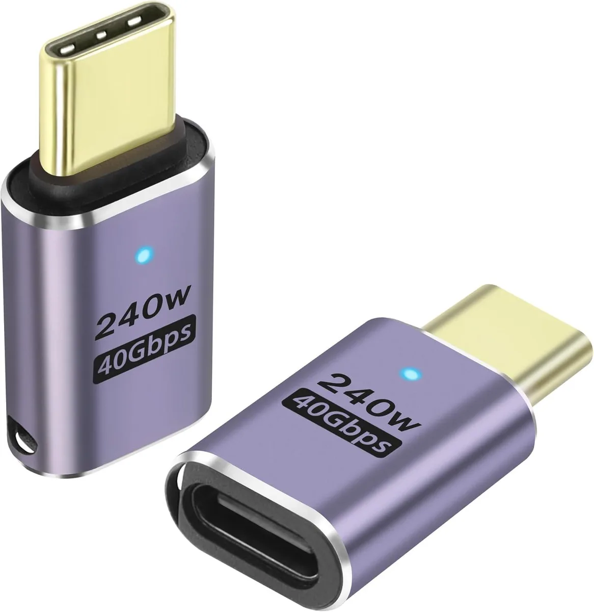 BONAEVER BONAEVER 2 Pack USB4 C Adapter 240W 40Gbps 8K 60Hz — product photo