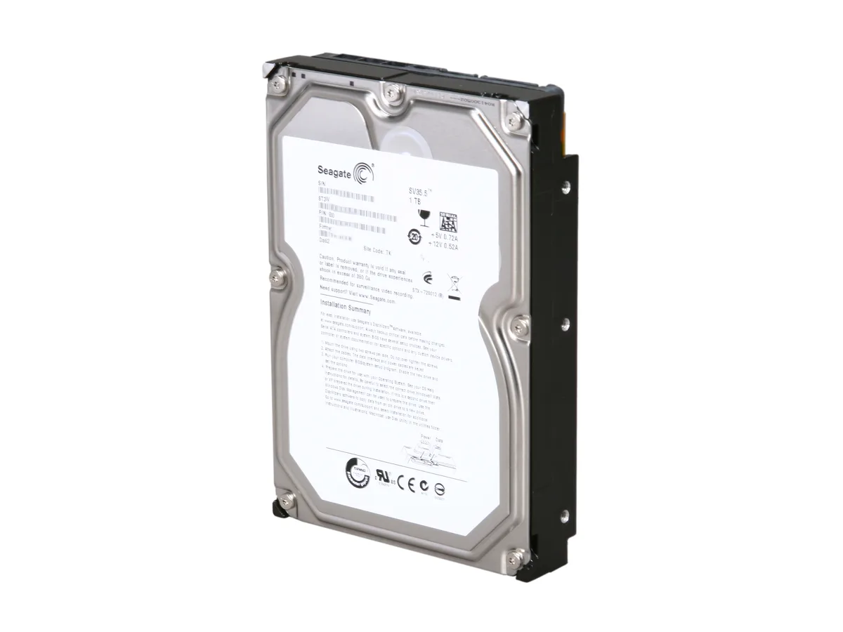 Seagate Seagate SV35.5 ST31000525SV 1TB 7200 RPM 32MB SATA 3.0Gb/s internal hard drive — product photo