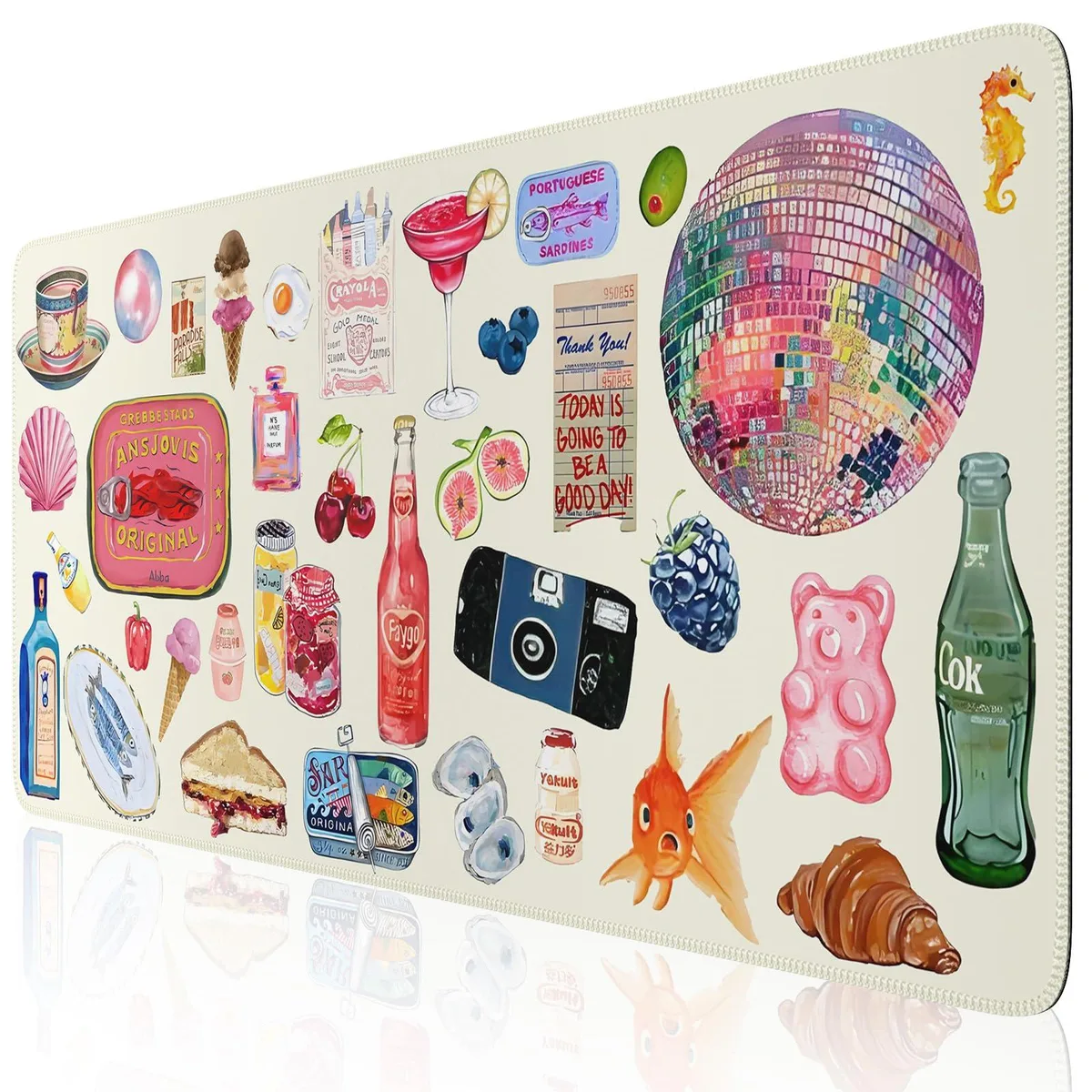  Keychron Large Mouse Pad 35.4 x 15.7 inches Watercolor Stickers — product photo