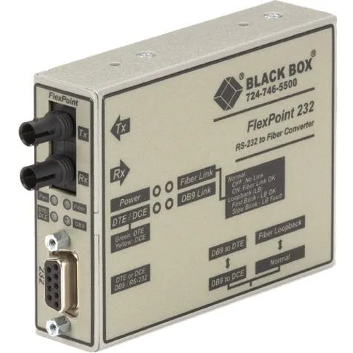 Black Box Innovations Black Box FlexPoint Modular Media Converter RS-232 to Fiber Singlemode ME662ASST switch module — product photo