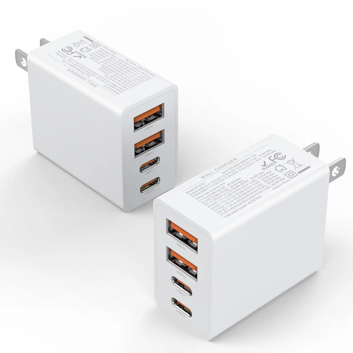iGENJUN DP-A127 40W 4-Port USB Charger Snow-white — product photo