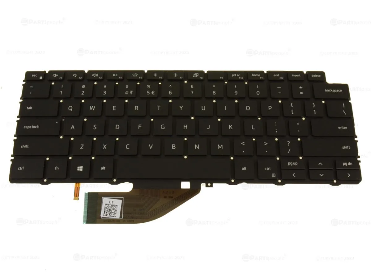 DELL DELL XPS 13 7390 9310 2-in-1 US INTL Backlit Keyboard 49R37 DHJD2 — product photo