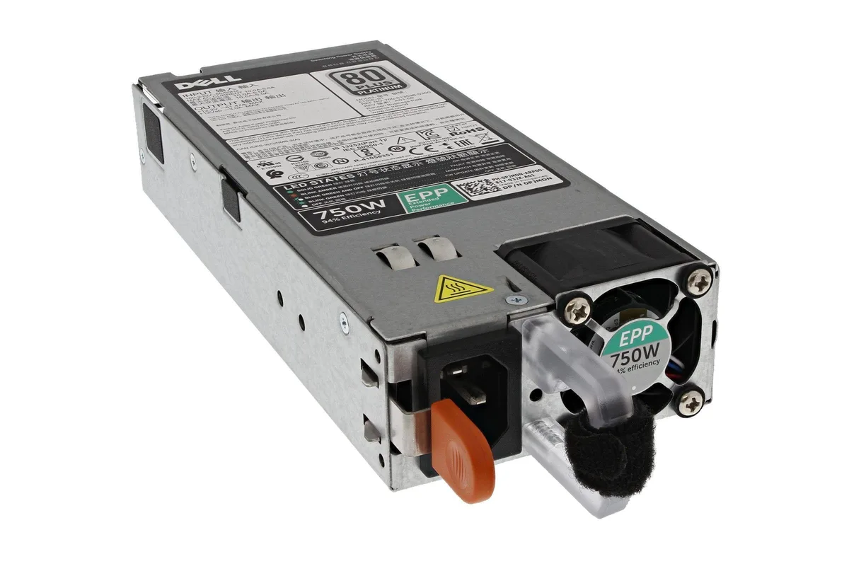 DELL DELL PJMDN 80 Plus Platinum Server Power Supply 750W PowerEdge R730 Hot Swap — product photo