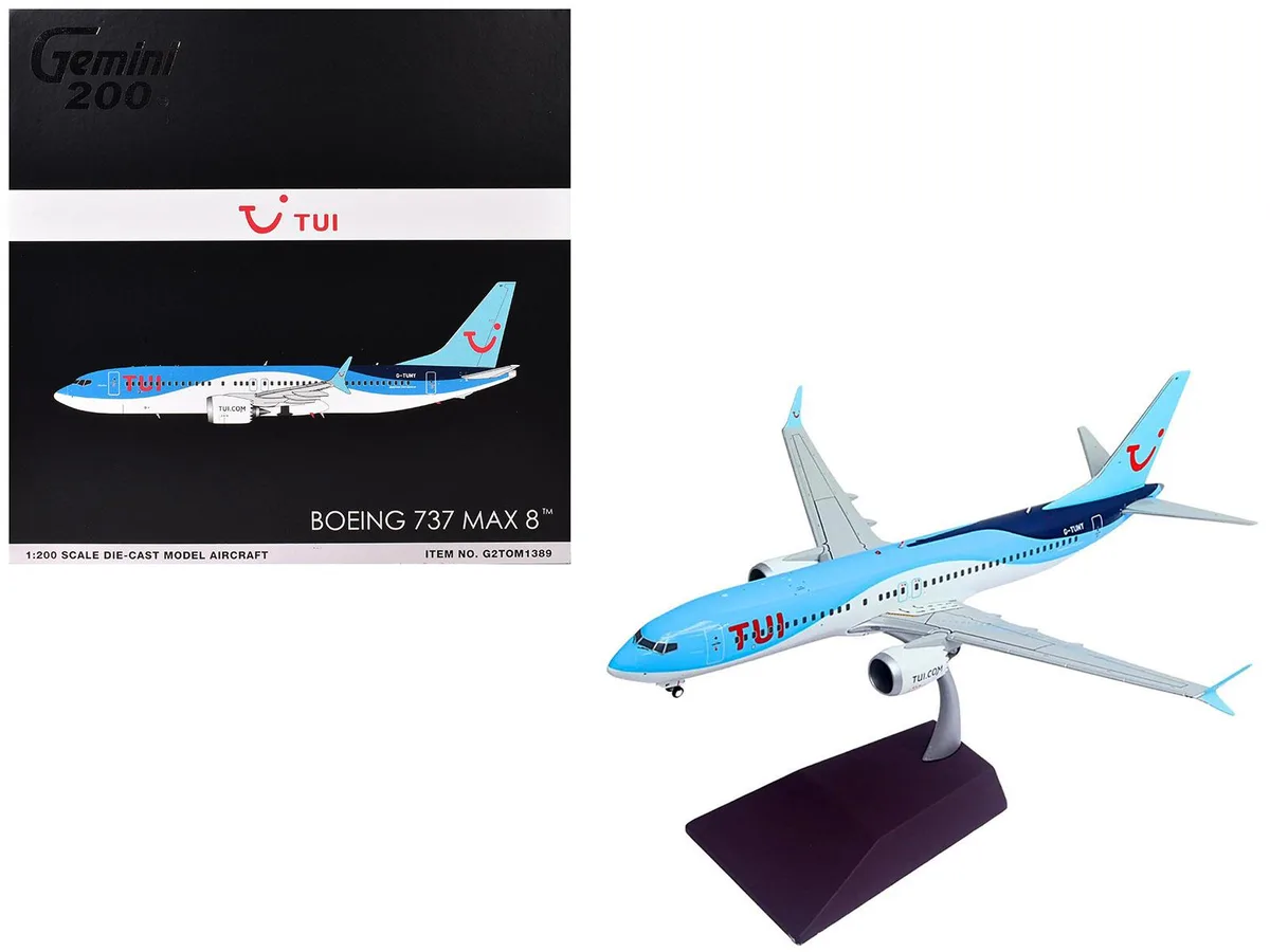 GeminiJets GeminiJets Boeing 737 MAX 8 TUI Airways G-TUMY 1/200 Diecast Model — product photo