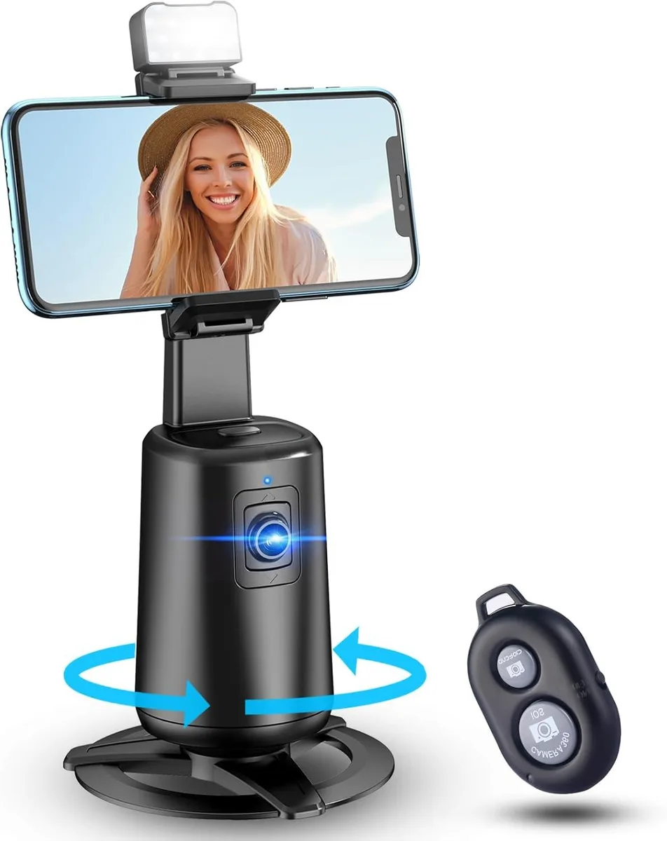 BFKK BFKK Auto Face Tracking Tripod 360° Rotating Phone Mount Black — product photo