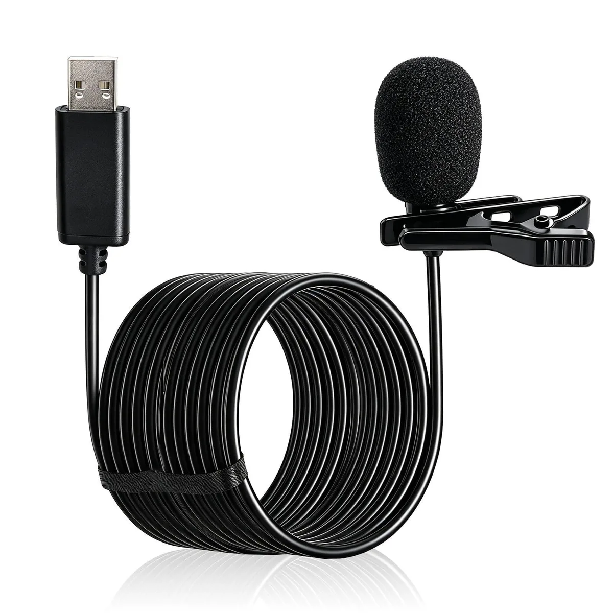 SEYUGOPTI OPMKF0042 USB Lavalier Microphone 2m Cable — product photo