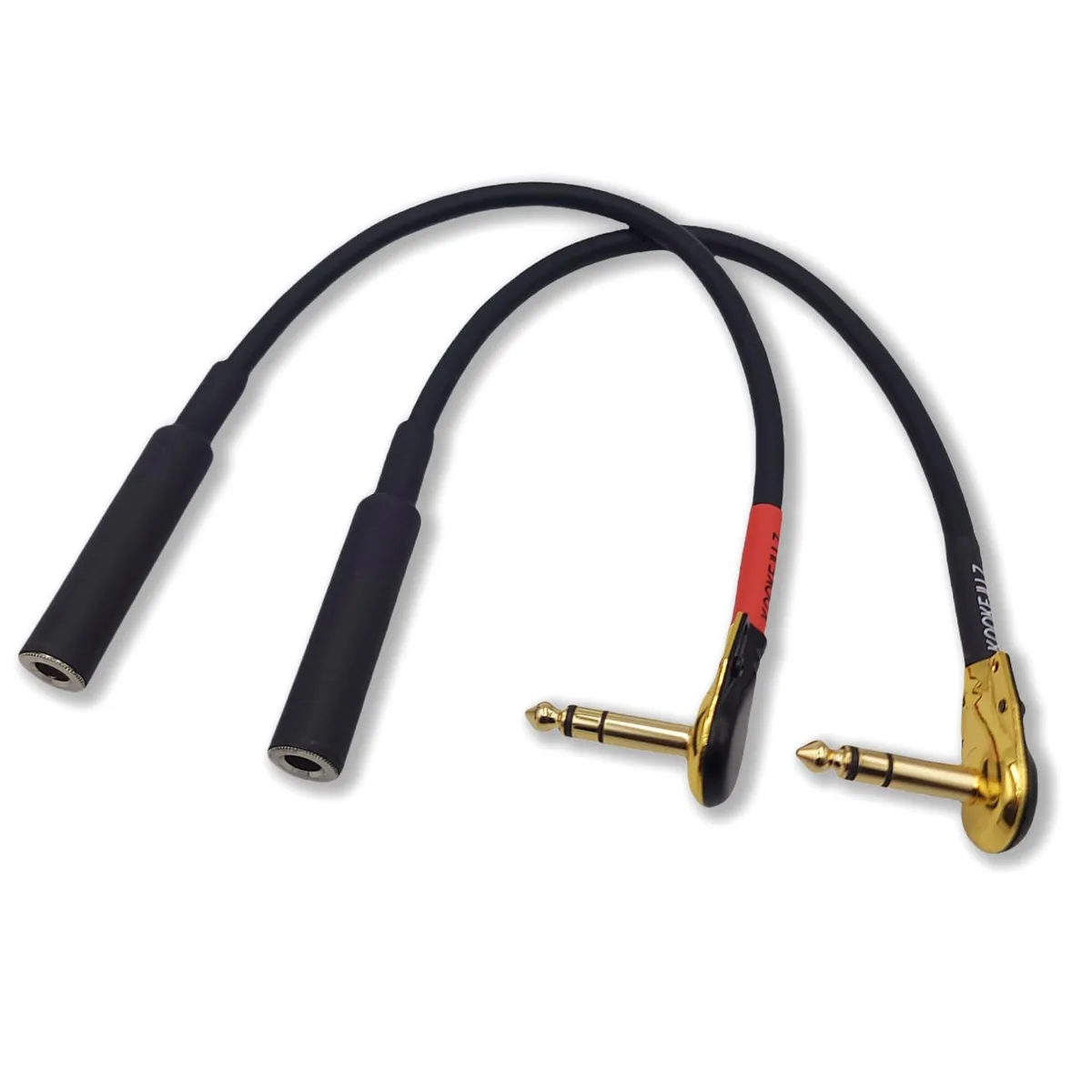 BFKK BFKK TRS 1/4 Right Angle Adapter 6.35mm Male-Female 2 Pack — product photo