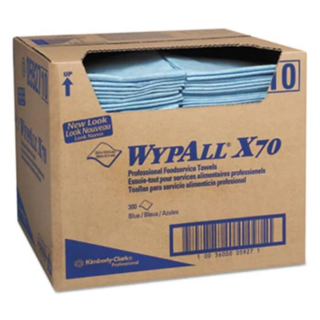 Kimberly-Clark Professional Kimberly-Clark Professional 05927 X70 Foodservice Towels Blue 12.5 x 23.5 in 300 per carton — product photo