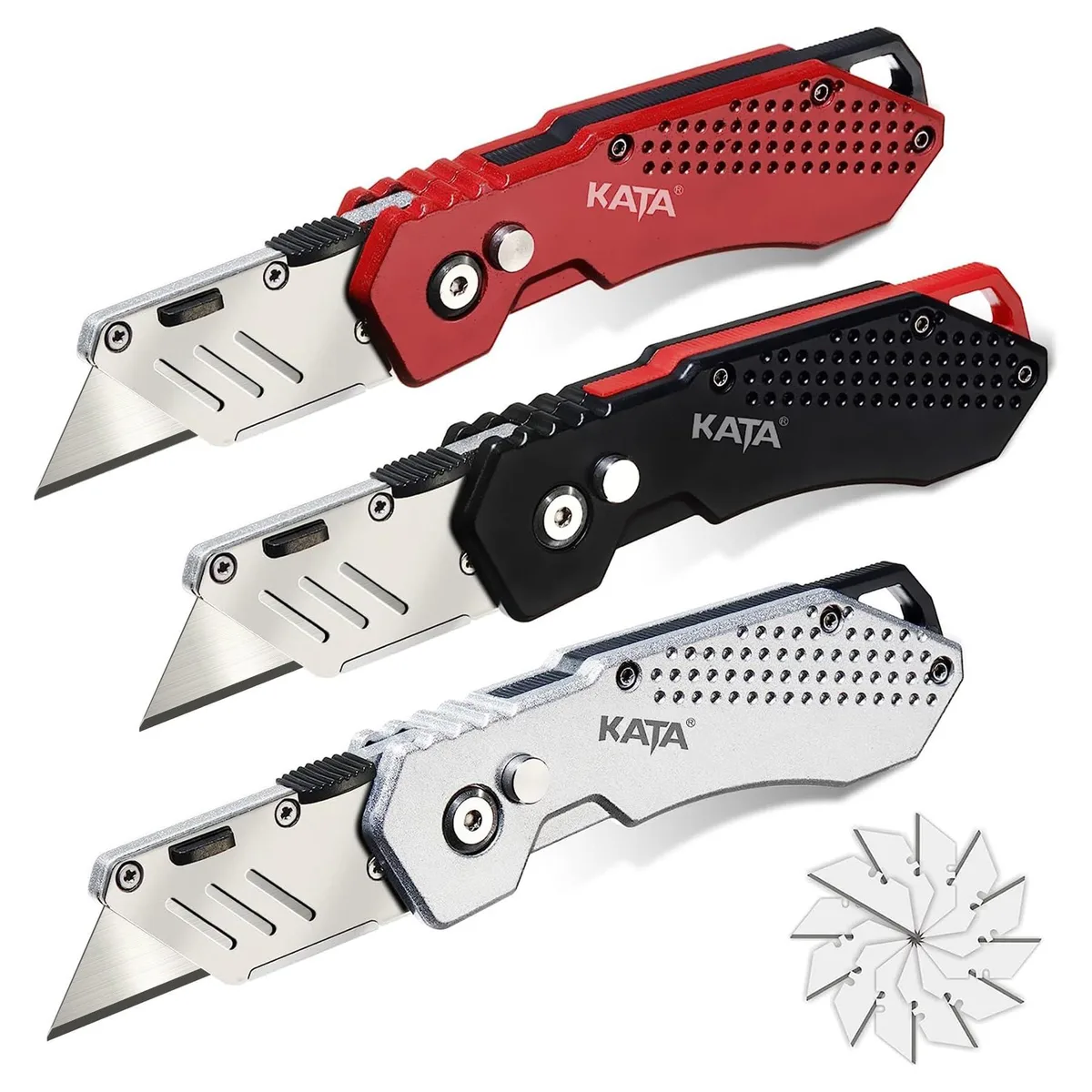  KATA KT2243ST 3-pack folding utility knife set general craft — product photo