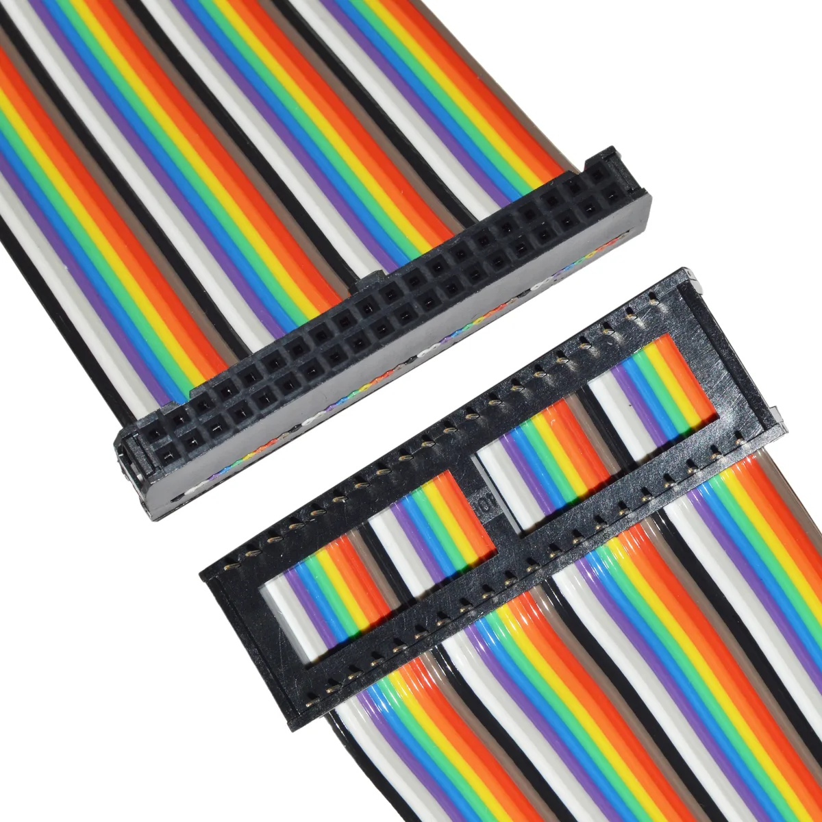Electronix Express Electronix Express 40 Pin Male IDC Connector Ribbon Cable with Female Socket 18 Inch — product photo