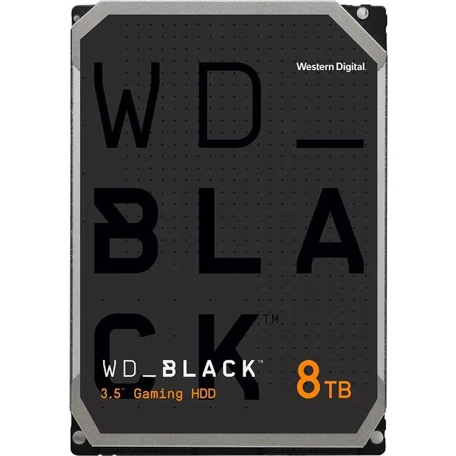 Western Digital Western Digital WD Black WD8002FZWX 8TB 7200 RPM 128MB SATA 6.0Gb/s 3.5" internal hard drive — product photo