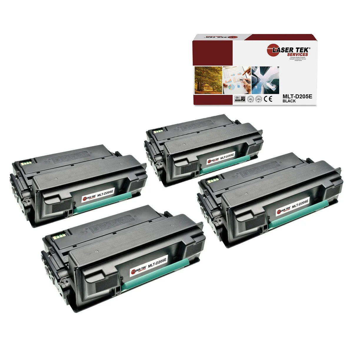 Laser Tek Services Laser Tek Services MLT-D205E Black Toner Cartridge 4 Pack 10000 Pages — product photo