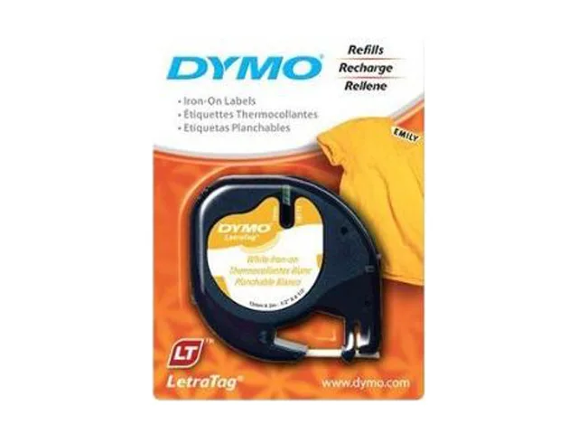 DYMO DYMO 18771 LetraTag Fabric Iron-on Labels 1/2" 6.5 ft pos accessory — product photo