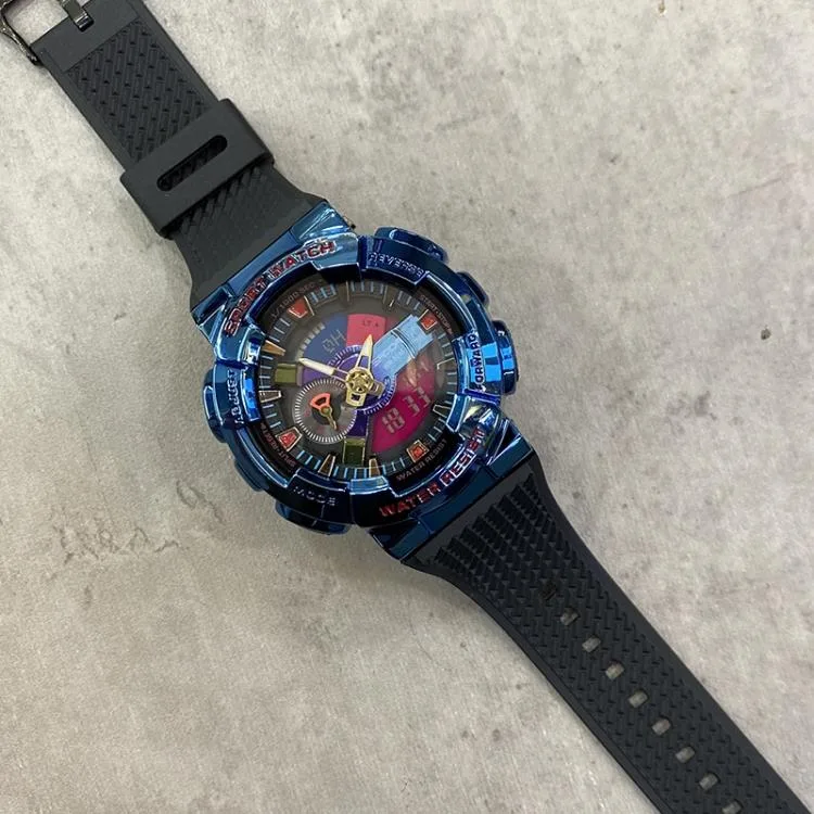 allentian allentian 9004 Dual Display Multifunction Watch Black Blue — product photo