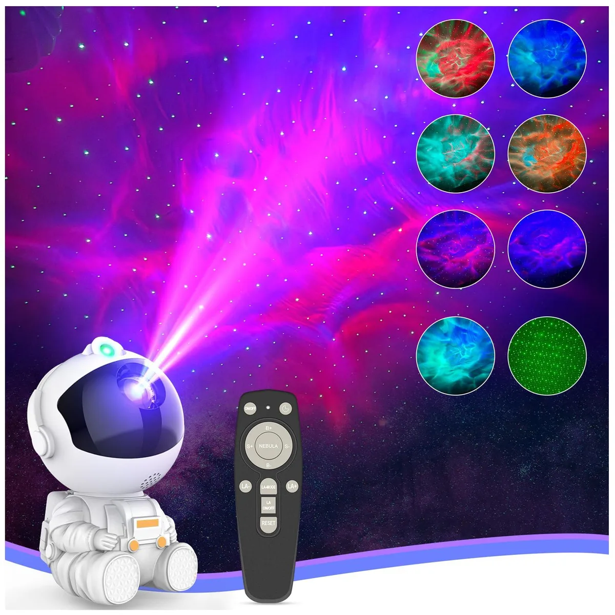 JIWYJOT XKM-002 Astronaut Galaxy Projector — product photo